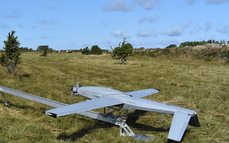 An Estonian-made Threod Systems drone and launcher (photo is illustrative).