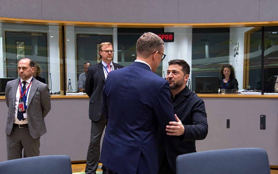 Ukraina president Volodõmõr Zelenski ja Eesti peaminister Kristen Michal.