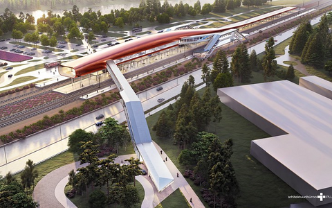 Эскизный проект пассажирского терминала Rail Baltic в Пярну.