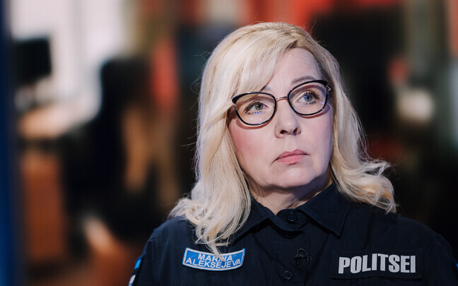 Марина Алексеева в студии ERR.
