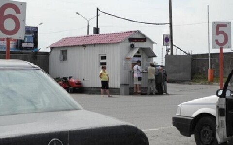 Транзитная площадка Transservis-N в Нарве. Иллюстративная фотография.