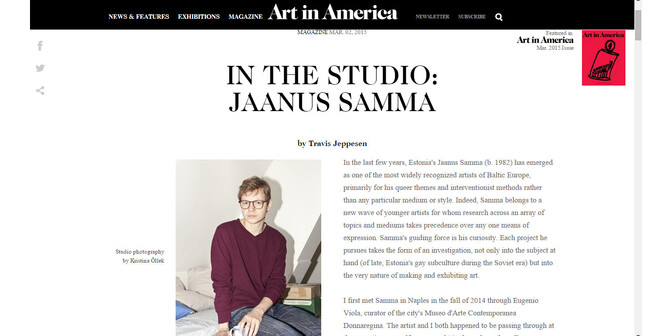 Janus Samma Jaanus Samma pääses ajakirja