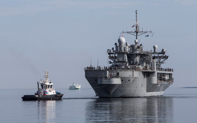 US command ship arrives in Estonia after Baltops 2019 exercise