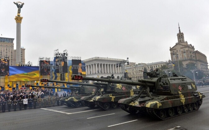 Военный парад в Киеве 24 августа 2016 года.