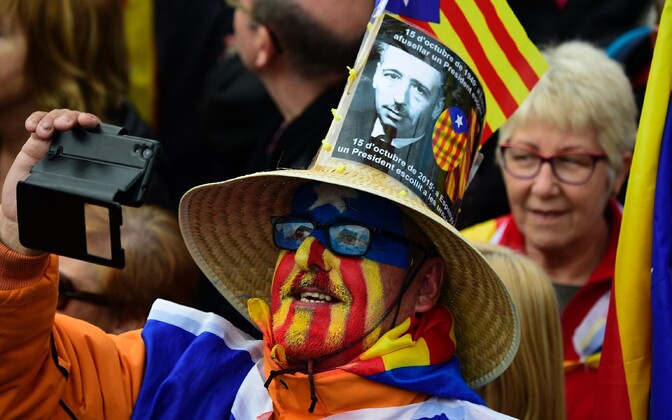 Meeleavaldajad Barcelonas.