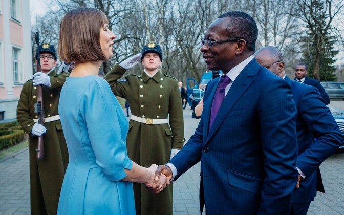 Президент Бенина Патрис Талон в Кадриорге.
