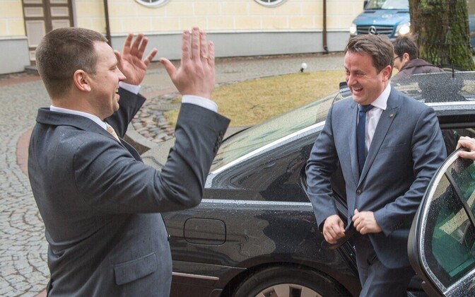 Jüri Ratas ja Xavier Bettel.