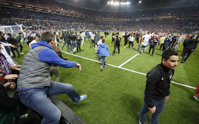 Lyon - Besiktas Euroopa liiga mängul läks kakluseks
