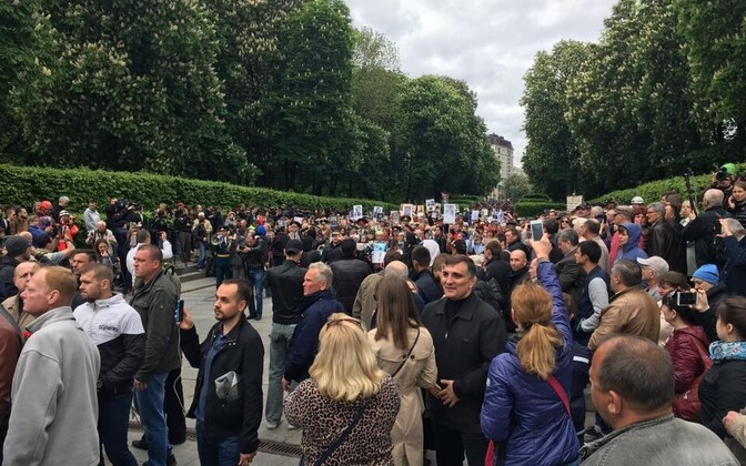 Шествие 9 мая в Киеве прошло под усиленной охраной полиции.