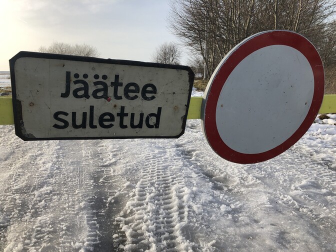Estonia: Haapsalu-Noarootsi ice road remains closed on Saturday