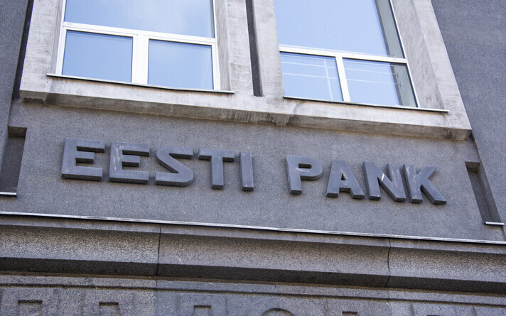 The Bank of Estonia building in Tallinn.