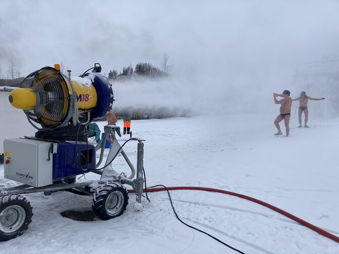 Gallery: Snow cannon shower in Ida-Viru County - Vimarsana News