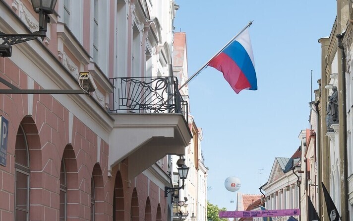 Russian Embassy on Pikk tänav in Tallinn.