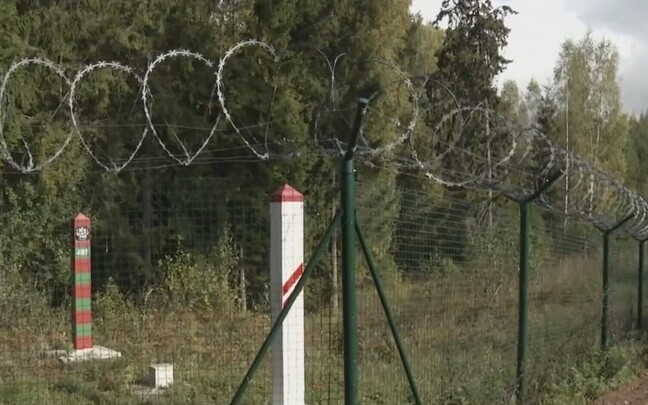 Латвийско-белорусская граница.