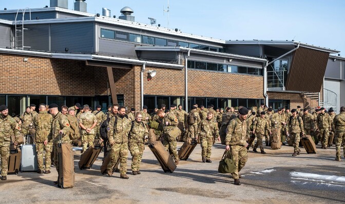 Gallery: Danish troops serving with NATO battlegroup arrive in Ämari - Vimarsana News