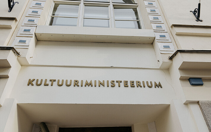 Entrance to the Ministry of Culture in central Tallinn.