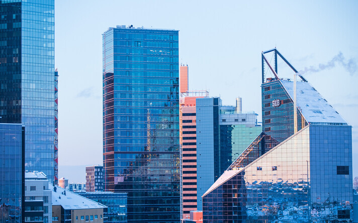 High-rises in Tallinn.