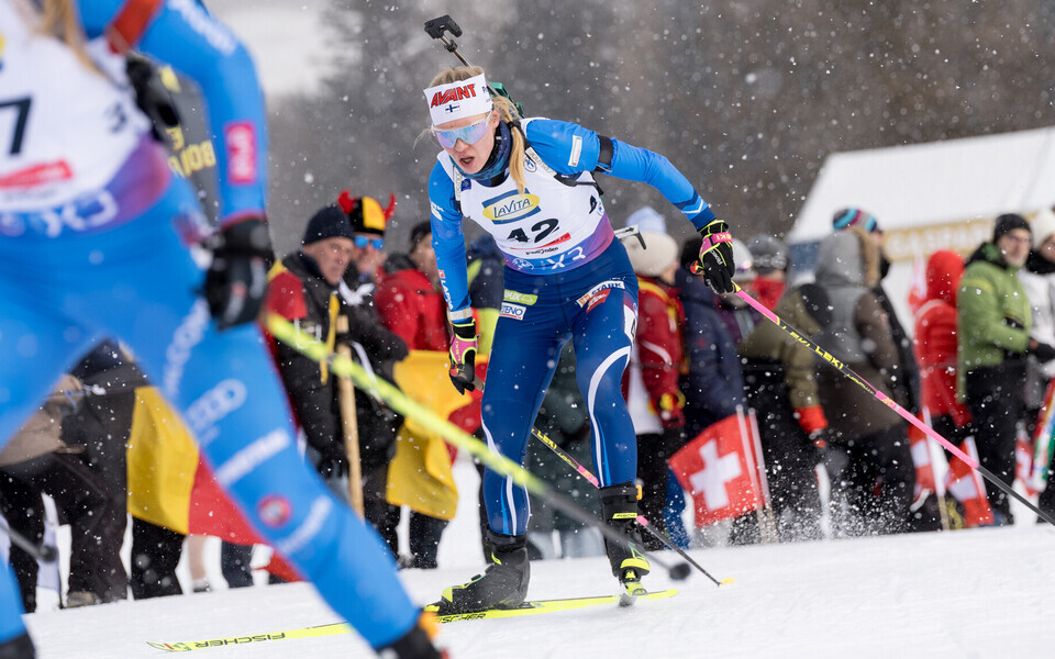 Suvi Minkkinen laskesuusatamise MM-il Lenzerheides