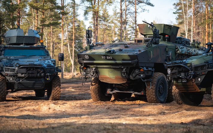 The Estonian Defense Forces and Rescue Board received new armored vehicles from Turkey.