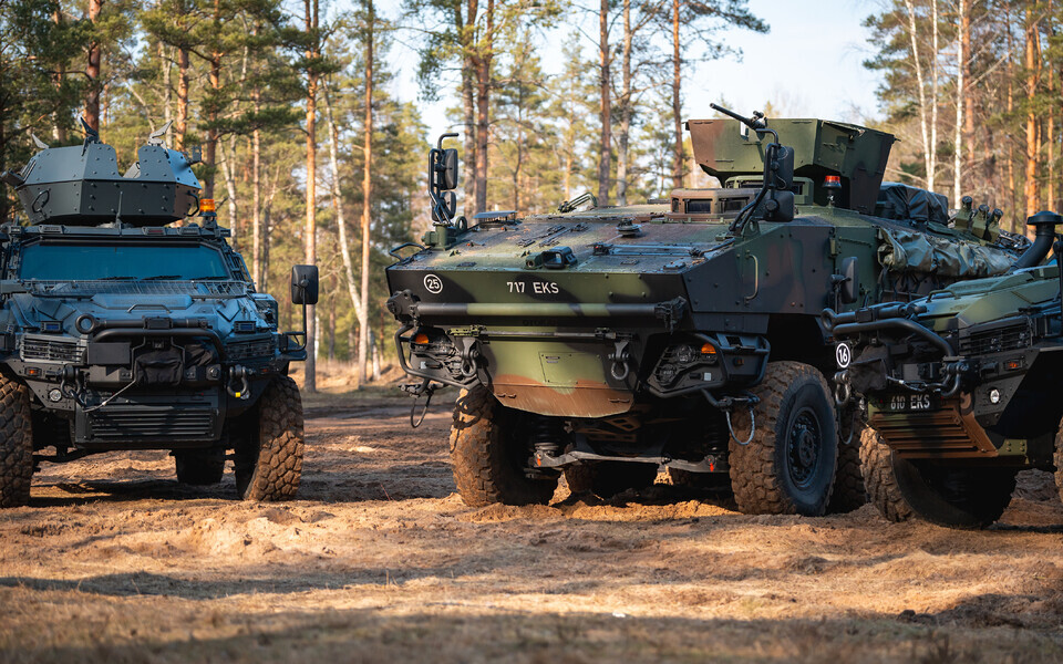 The Estonian Defense Forces and Rescue Board received new armored vehicles from Turkey.