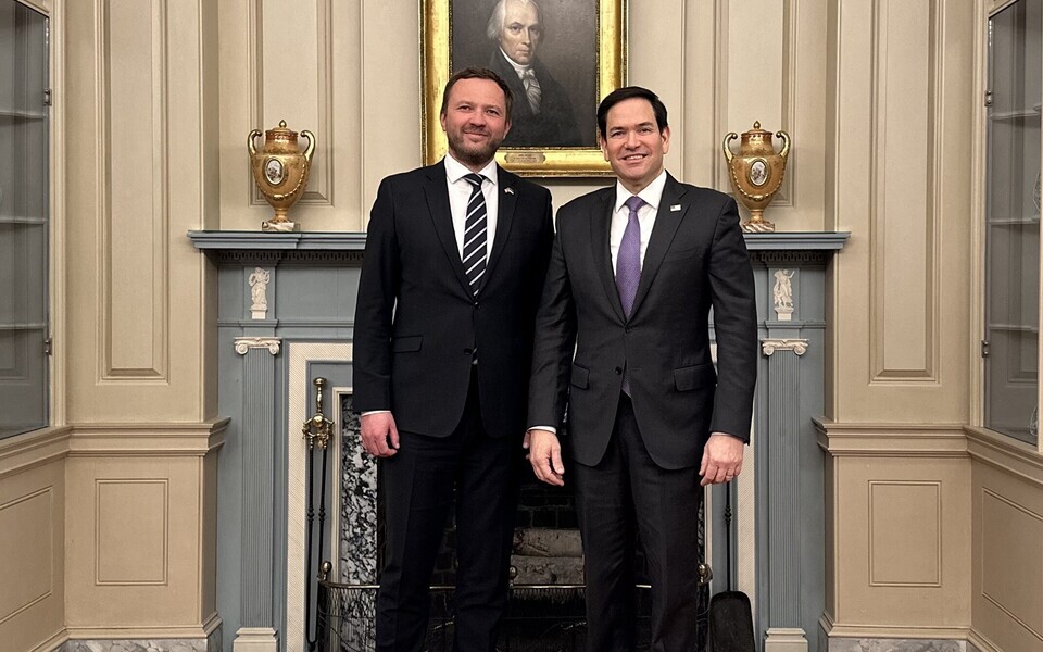 Margus Tsahkna ja Marco Rubio aastal 2025.