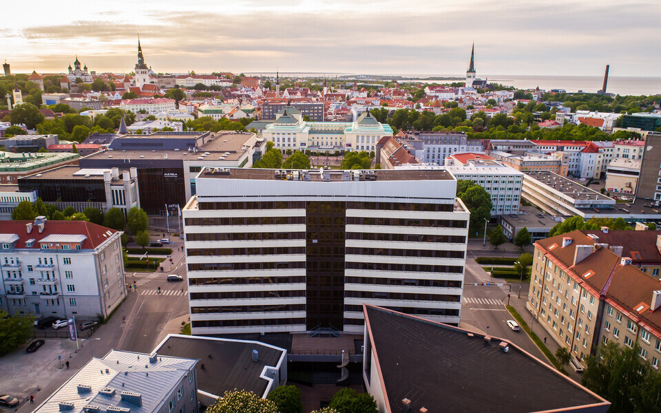 V&auml;lisministeeriumi hoone tagantvaates.