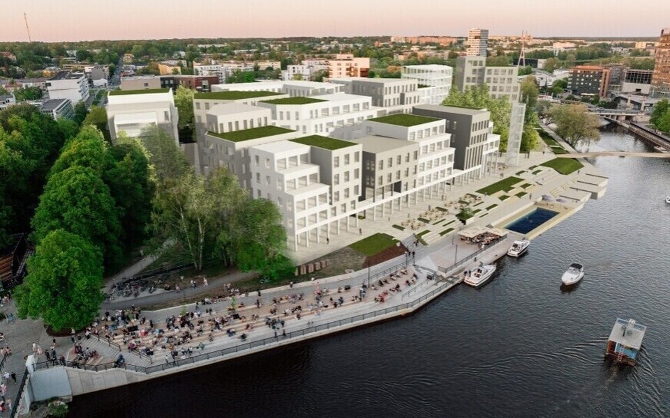Tartu Holmi kvartali planeeringuv&otilde;istluse v&otilde;itis Artes Terrae ja Peeter Pere Arhitektide &uuml;hine t&ouml;&ouml; "Jakor".