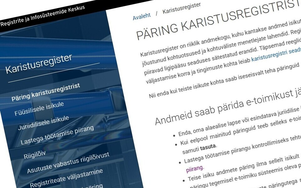 Karistusregister.