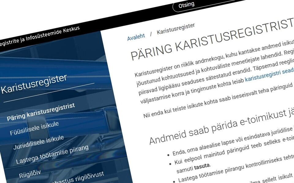 Criminal records database.