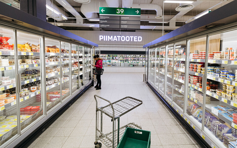 The dairy aisle at a Prisma supermarket in Tallinn. Photo is illustrative.