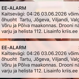 Kaitsevägi andis drooniohu teavituse mitmele maakonnale