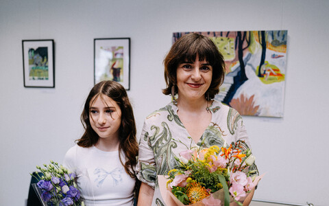 Natalia Mirzoyani näituse avamine