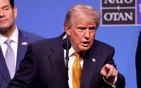 Президент США Дональд Трамп на саммите НАТО.