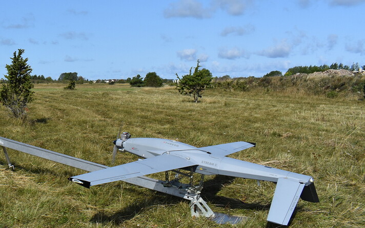 An Estonian-made Threod Systems drone and launcher (photo is illustrative).
