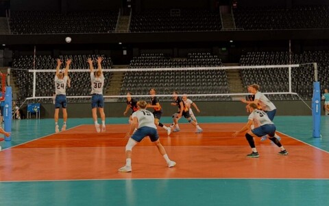 Võrkpalli kontrollkohtumine Eesti - Rumeenia