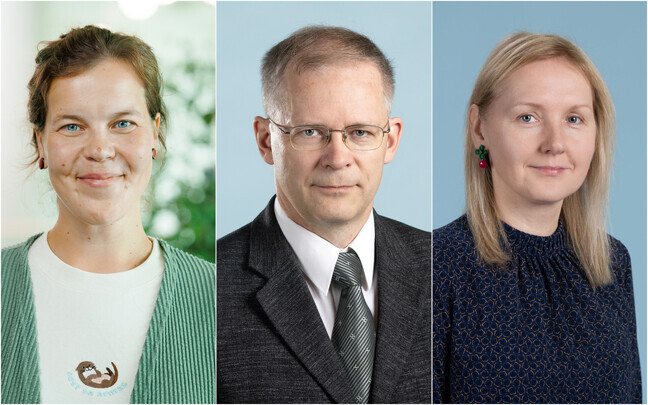 Liisi R&ouml;&ouml;mel, Hannes Jukk ja Tiina Kraav.