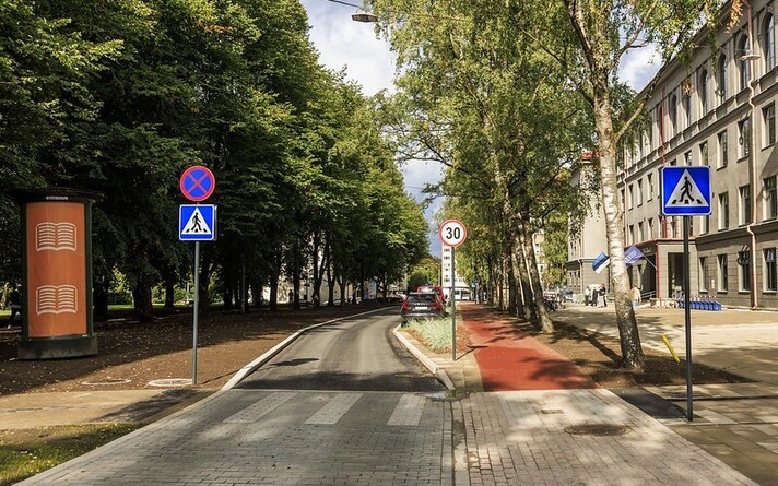 Обновленная улица Лаутери.
