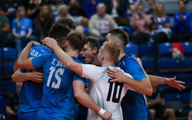 Võrkpalli kontrollmäng: Eesti - Slovakkia.