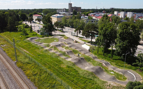 Построенный в рамках народного бюджета памп-трек в Нымме.