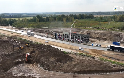 Дорожное строительство на Via Baltica.