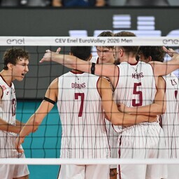 Läti meeste võrkpallikoondis alustas EM-i võidukalt