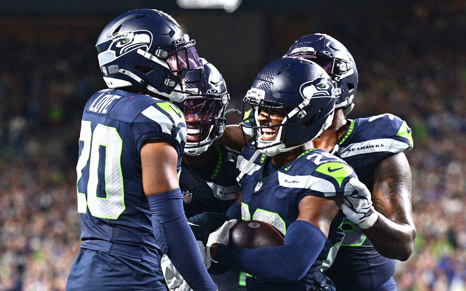 Seattle Seahawksi m&auml;ngijad.