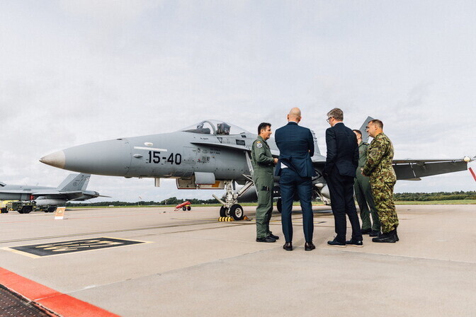 Photos: Spanish Air Force F‑18s join NATO air defense mission in Estonia