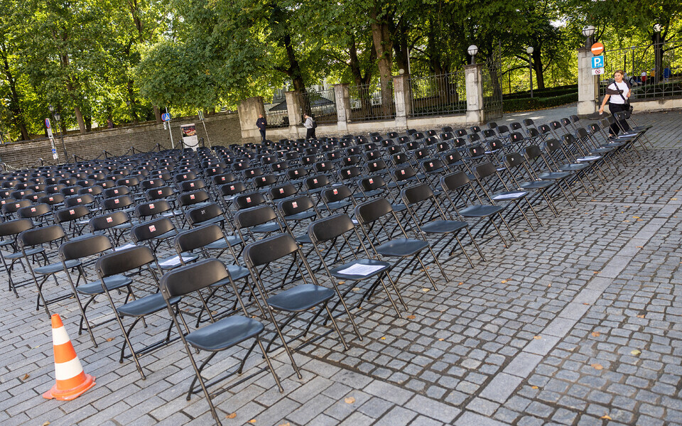 Erihoolekande tooliprotest Toompeal 11. septembril.