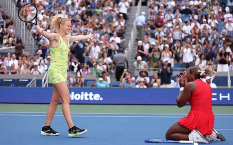 Katerina Siniakova ja Taylor Townsend.