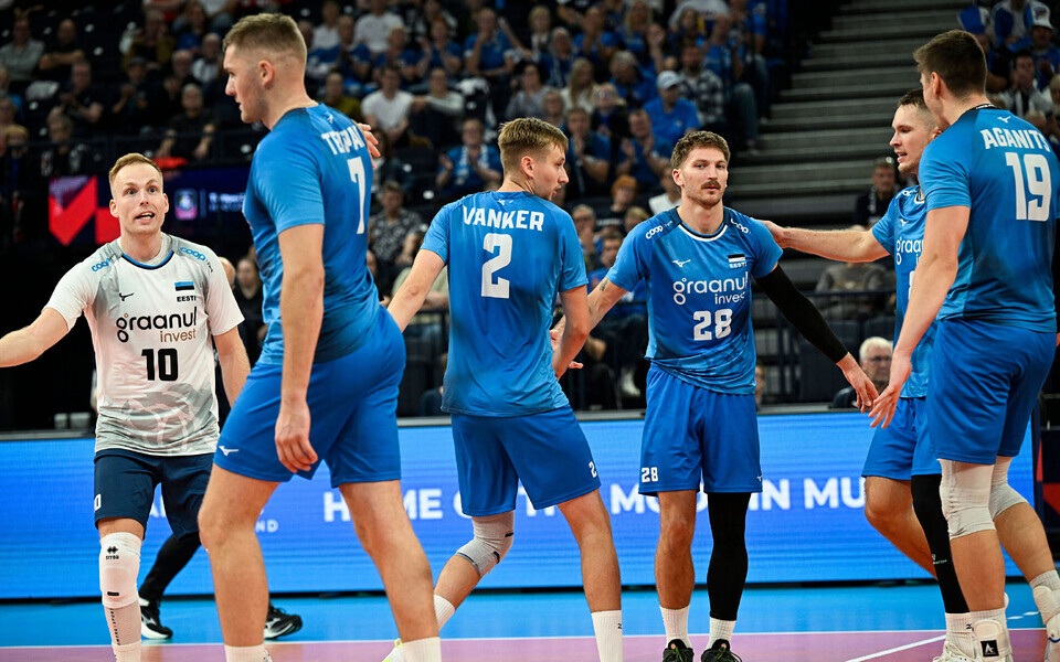 Eesti võrkpallikoondis EM-il mängus Taaniga