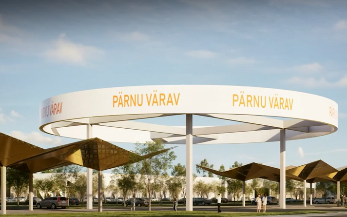 Renders of the development planned for the site of the old Pärnu Dairy Plant.