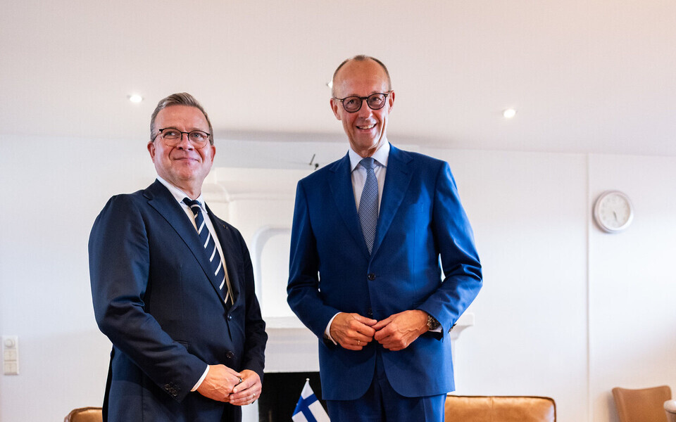 Saksamaa liidukantsler Friedrich Merx ja Soome peaminister Petteri Orpo.