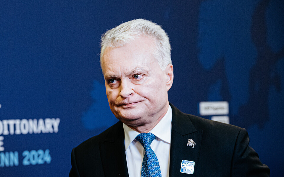 Leedu president Gitanas Nauseda detsembris Tallinnas peetud JEF tippkohtumisel.