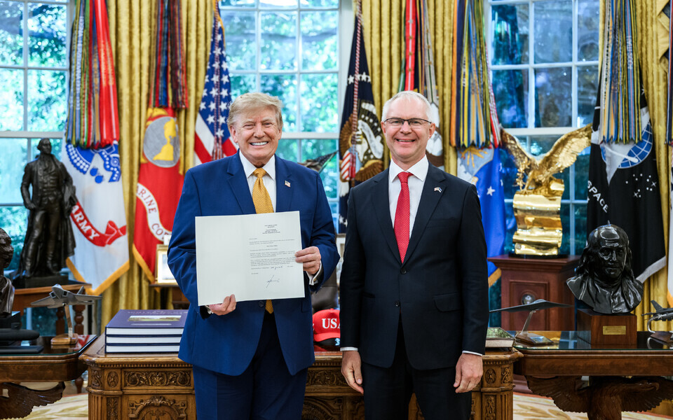Donald Trump ja Hannes Hanso Valges majas